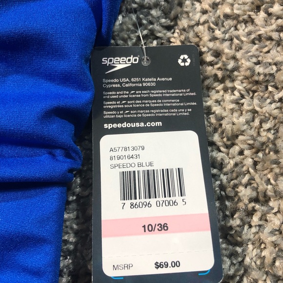 NWT Speedo One Piece Endurance+ Flyback Women's Swimsuit Size 10/36 - Picture 4 of 9